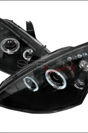 Final Sale Ford Focus Spec-D Halo LED Projector Headlights - Black - 2LHP-FOC00JM-TM