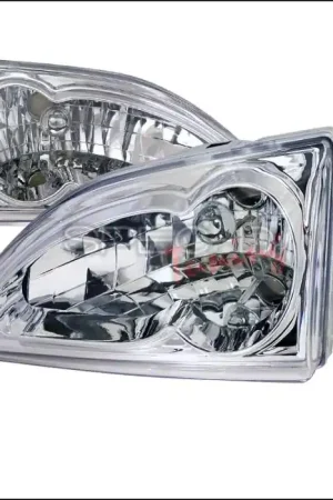 Time-Limited Ford Mustang Spec-D Chrome Housing Headlights - LH-MST94-RS