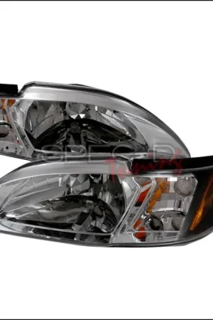 Best Choice Ford Mustang Spec-D Crystal Housing Headlights - Black - 2LCLH-MST94JM-TM