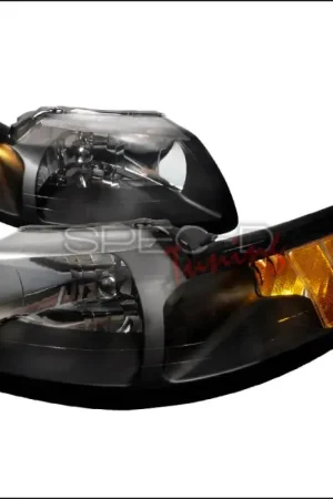 Express Delivery Ford Mustang Spec-D Crystal Housing Headlights - Black - 2LH-MST99JM-RS