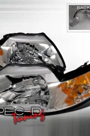 Fan Favorite Ford Mustang Spec-D Crystal Housing Headlights - Chrome - 2LH-MST99-RS