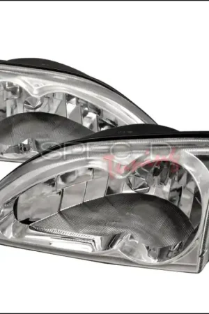 Brand New Ford Mustang Spec-D Crystal Housing Headlights - Chrome - LH-MST94-WJ