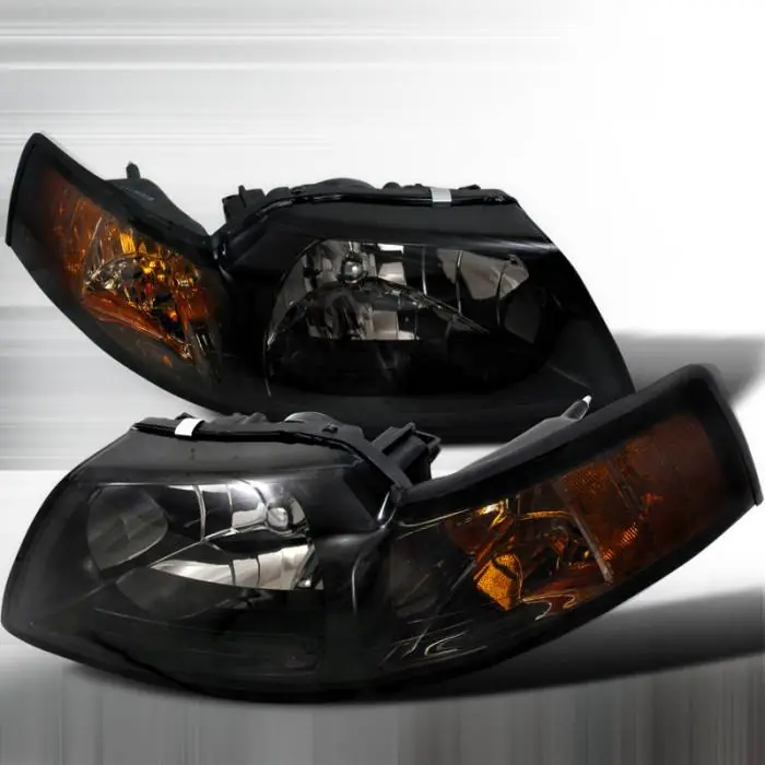 Ford Mustang Spec-D Crystal Housing Headlights - Smoke - 2LH-MST99G-RS Order Now