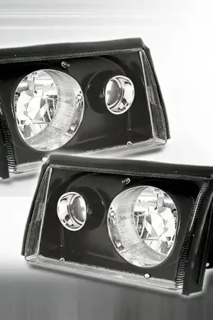 Ford Mustang Spec-D Projector Headlights - Black - LHP-MST87JM-APC Wholesale