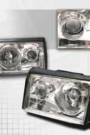 Mega Sale Ford Mustang Spec-D Projector Headlights - Chrome - LHP-MST87-APC