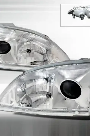 Same Day Shipping Ford Mustang Spec-D Projector Headlights - Chrome - LHP-MST95-APC