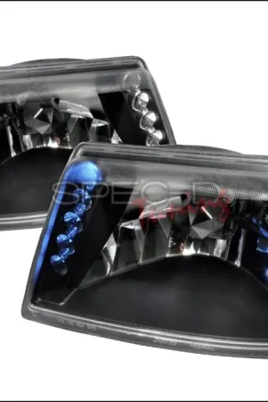 Ford Ranger Spec-D Crystal Housing Headlights - Black - LH-RAN98JM-TM Special Offer