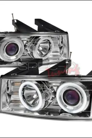 Chevrolet Colorado Spec-D CCFL Halo Projector Headlights - Chrome - 4LHP-COL04B-KS While Supplies Last