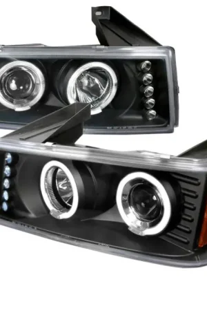 Certified Chevrolet Colorado Spec-D Halo LED Projector Headlights - Black - 2LHP-COL04HJM-TM