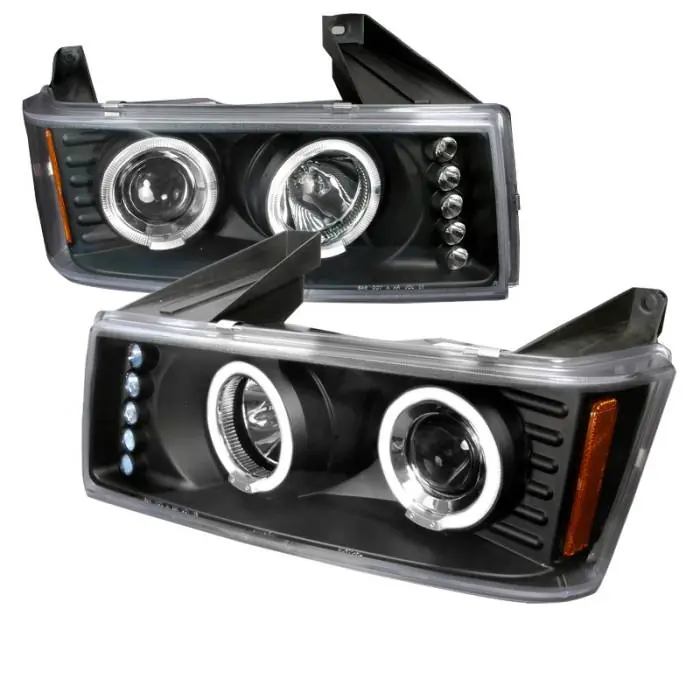 GMC Canyon Spec-D Halo LED Projector Headlights - Black - 2LHP-COL04HJM-TM Get Yours