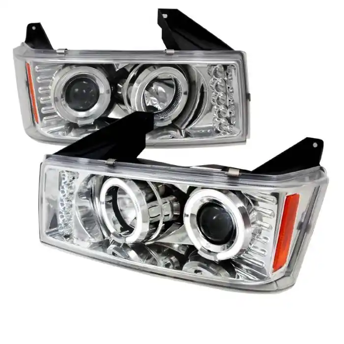Limited Offer Chevrolet Colorado Spec-D Halo LED Projector Headlights - Chrome - 2LHP-COL04H-TM