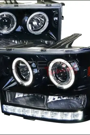 GMC Sierra Spec-D Projector Headlight Gloss - Black Housing with Smoked Lens - 2LHP-SIE07G-TM Big Sale