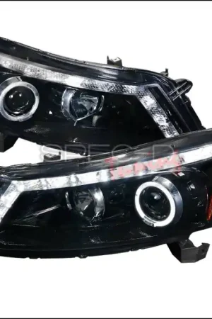Honda Accord 4DR Spec-D Gloss Black Housing Projector Headlights - Smoked Lens - 2LHP-ACD084G-TM Best Seller