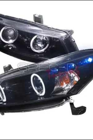 Honda Accord Spec-D Black Housing Projector Headlights - Smoked Lens Gloss - 2LHP-ACD082G-TM Price Drop