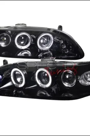 Super Sale Honda Accord Spec-D Black Housing Projector Headlights - Smoked Lens Gloss - 2LHP-ACD98G-TM