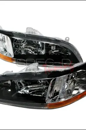 Secure Checkout Honda Accord Spec-D Crystal Housing Headlights - Black - 2LH-ACD98JM-KS