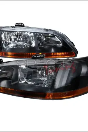 Flash Sale Honda Accord Spec-D Crystal Housing Headlights - Black - 2LH-ACD98JM-RS