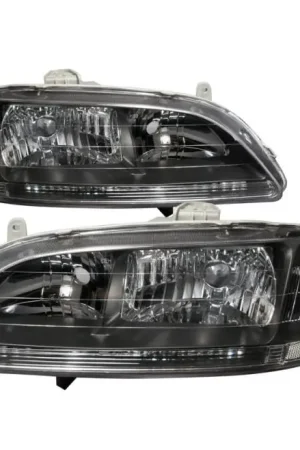 Honda Accord Spec-D Crystal Housing Headlights - Black - LH-ACD98JM-RS Premium