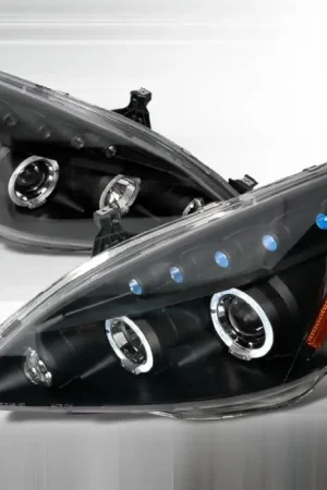 Honda Accord Spec-D Halo LED Projector Headlights - Black - 2LHP-ACD03JM-TM Shop Now