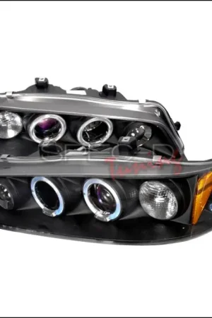 Time-Limited Honda Accord Spec-D Halo LED Projector Headlights - Black - 2LHP-ACD94JM-TM