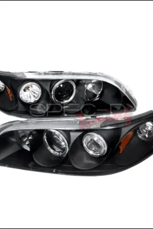 Holiday Sale Honda Accord Spec-D Halo Projector Headlights - Black - 2LHP-ACD98JM-KS