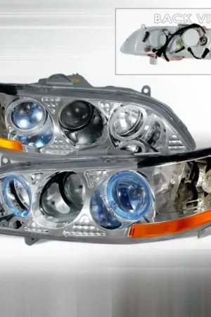 Get Yours Honda Accord Spec-D Halo Projector Headlights - Chrome - 2LHP-ACD98V1-KS