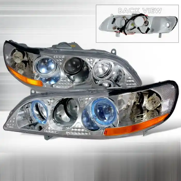Get Yours Honda Accord Spec-D Halo Projector Headlights - Chrome - 2LHP-ACD98V1-KS
