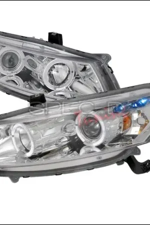 Place Order Honda Accord Spec-D Halo Projector Headlights - Chrome Housing - 2LHP-ACD082-TM