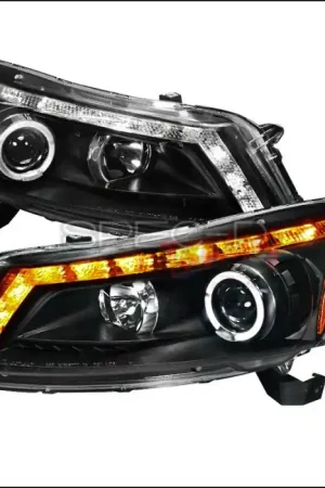 Honda Accord Spec-D Projector Headlights - Black Housing - 2LHP-ACD084JM-TM Handmade