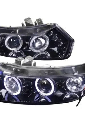 Direct From Manufacturer Honda Civic Spec-D Black Housing Projector Headlights - Smoked Lens Gloss - 2LHP-CV01G-TM