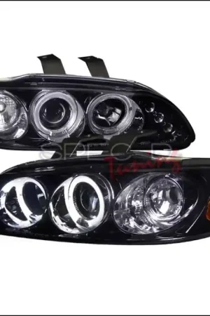 Honda Civic Spec-D Black Housing Projector Headlights - Smoked Lens Gloss - 2LHP-CV923G-TM Exclusive