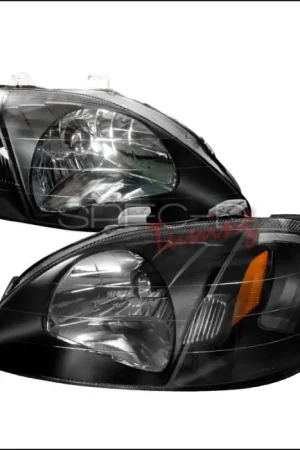 Honda Civic Spec-D Crystal Housing Headlights - Black - 2LH-CV99JM-RS Limited Offer
