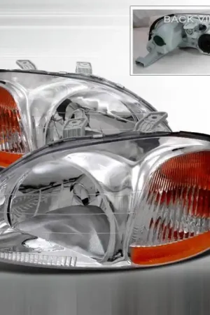 Honda Civic Spec-D Crystal Housing Headlights - Chrome - 2LH-CV96-DP Certified