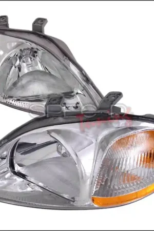Honda Civic Spec-D Crystal Housing Headlights - Chrome - 2LH-CV96-RS Price Cut