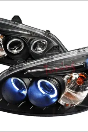 Original Honda Civic Spec-D Halo LED Projector Headlights - Black - 2LHP-CV01JM-TM