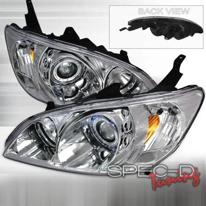 Honda Civic Spec-D Halo Projector Headlights - Chrome - 2LHP-CV04-KS Luxury