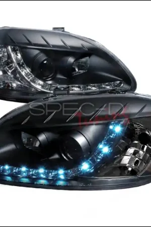 Time-Limited Honda Civic Spec-D R8 Style Halo LED Projector - Black - 2LHP-CV96JM-8-TM