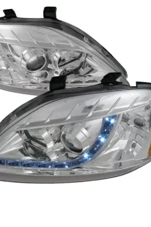 Low Price Honda Civic Spec-D R8 Style Projector Headlights - 2LHP-CV99-8-TM