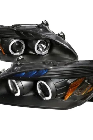 Premium Honda S2000 Spec-D Black Housing Projector Headlights - 2LHP-S2K00JM-TM