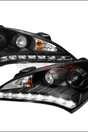 Hyundai Genesis Spec-D LED Projector Headlights - Black Housing - 2LHP-GENS210JM-V2-TM Bargain