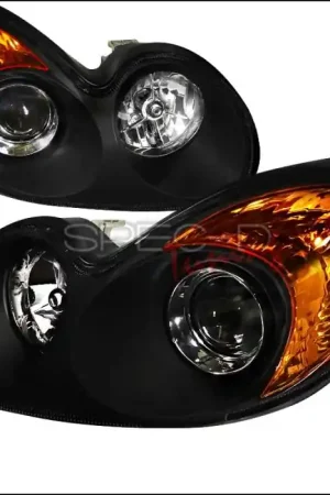 Warranty Included Hyundai Sonata Spec-D LED Projector Headlights - Black Housing - 2LHP-SON02JM-RS
