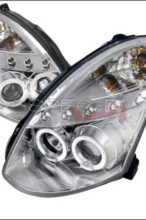Infiniti G35 Spec-D Chrome Housing Projector Headlights - LHP-G35032-TM Special Discount