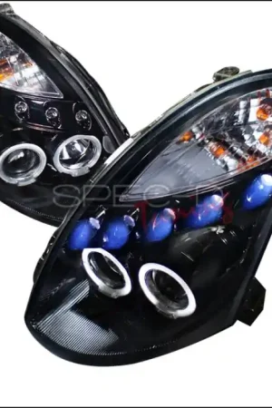 Discount Infiniti G35 Spec-D Projector Headlight Gloss - Black Housing - Smoke Lens - LHP-G35032G-TM