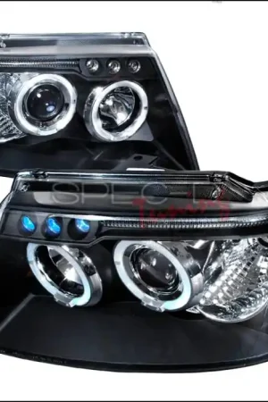 Instant Buy Jeep Grand Cherokee Spec-D Halo LED Projector Headlights - Black - 2LHP-GKEE99JM-TM