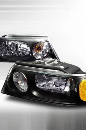 Reduced Price Lincoln Navigator Spec-D Crystal Housing Headlights - Black - 2LH-NAV98JM-KS