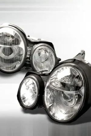 Editor’s Pick Mercedes-Benz E Class Spec-D Halo Projector Headlights - Chrome - LHP-BW21096-KS