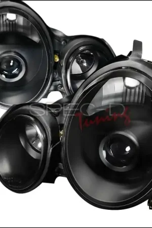 Fresh Stock Mercedes-Benz E Class Spec-D Projector Headlights - Black Housing - LHP-BW21000JM-APC
