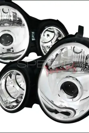 Mercedes-Benz E Class Spec-D Projector Headlights - Chrome Housing - LHP-BW21096-APC Original