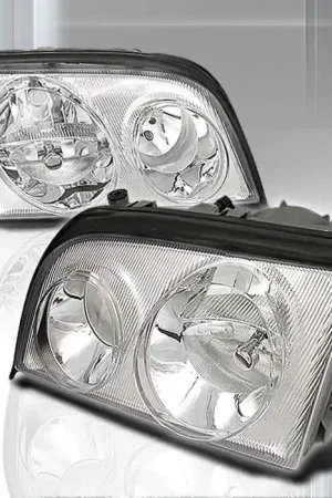Mercedes-Benz S Class Spec-D Crystal Housing Headlights - Chrome - LH-BW14092-KS Popular