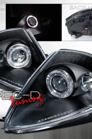 Mitsubishi Eclipse Spec-D Halo Projector Headlights - Black - LHP-ELP00JM-KS Direct From Manufacturer